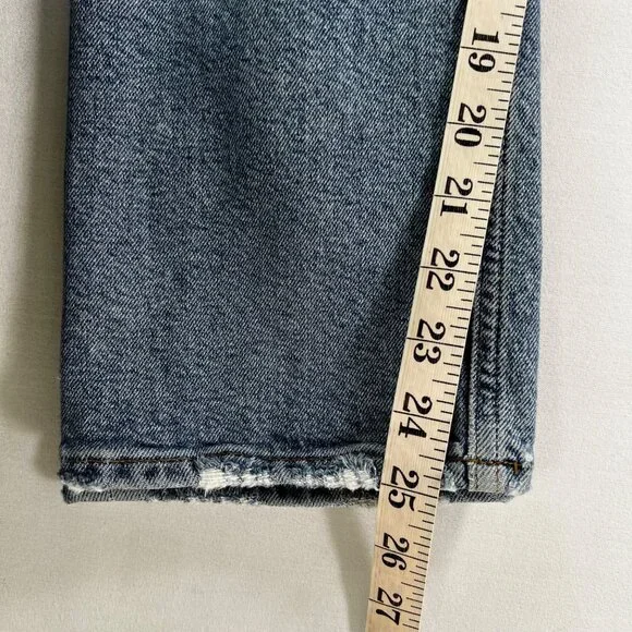 AGOLDE Riley High Rise Straight Crop Jeans in Whiplash Size 25 - Picture 11 of 13